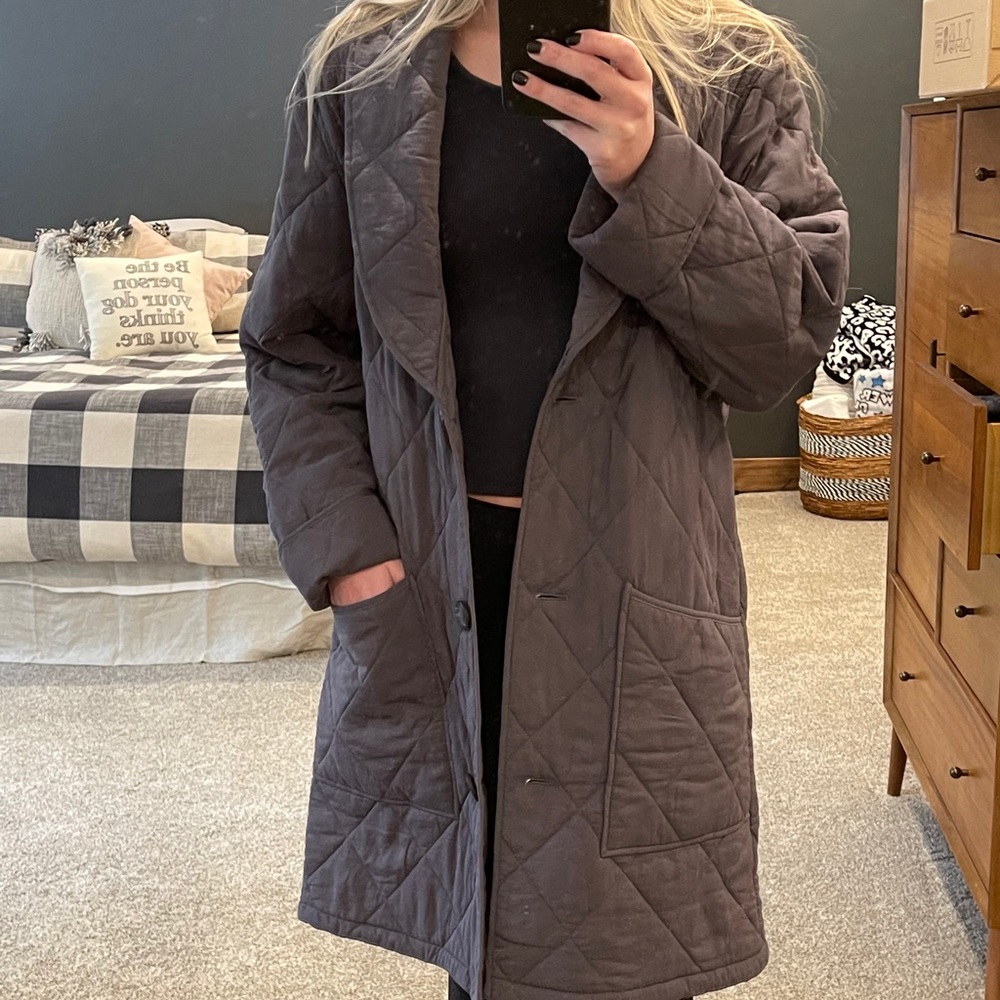 Quilted shacket